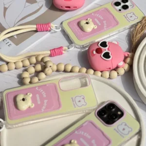 قاب جاکارتی با بند دو قلاب خرس کوچولو (کدC1866)