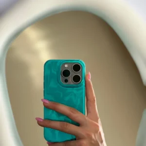 قاب آبرنگی سبز آبی (کدC1714)