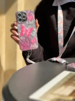 قاب Pink Butterfly (کدC1660) - Image 3