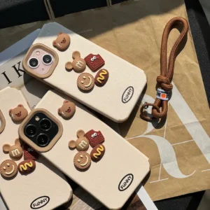 قاب FUNNY عروسک برجسته با بند طنابی (کدC1643)