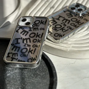 قاب I'm OK نقره ای (کدC1413)