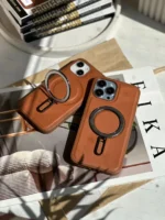 قاب چرمی مگ سیف استند شو فلزی (کدC1400) - Image 2