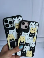 قاب گربه های خیابانی سیلیکونی برجسته (کدC1728) - Image 4