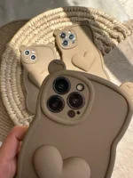 قاب قلبی گوش دار شکلاتی با بند قلبی (کدC1211) - Image 2