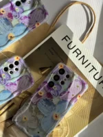 قاب گل آبرنگی آیفون و سامسونگ و شیائومی (کدC1467)