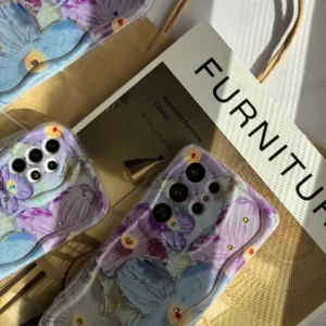 قاب گل آبرنگی آیفون و سامسونگ و شیائومی (کدC1467)