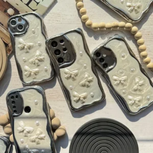 قاب Bow tie رزینی شاینی آیفون و اندروید (کدC1894)