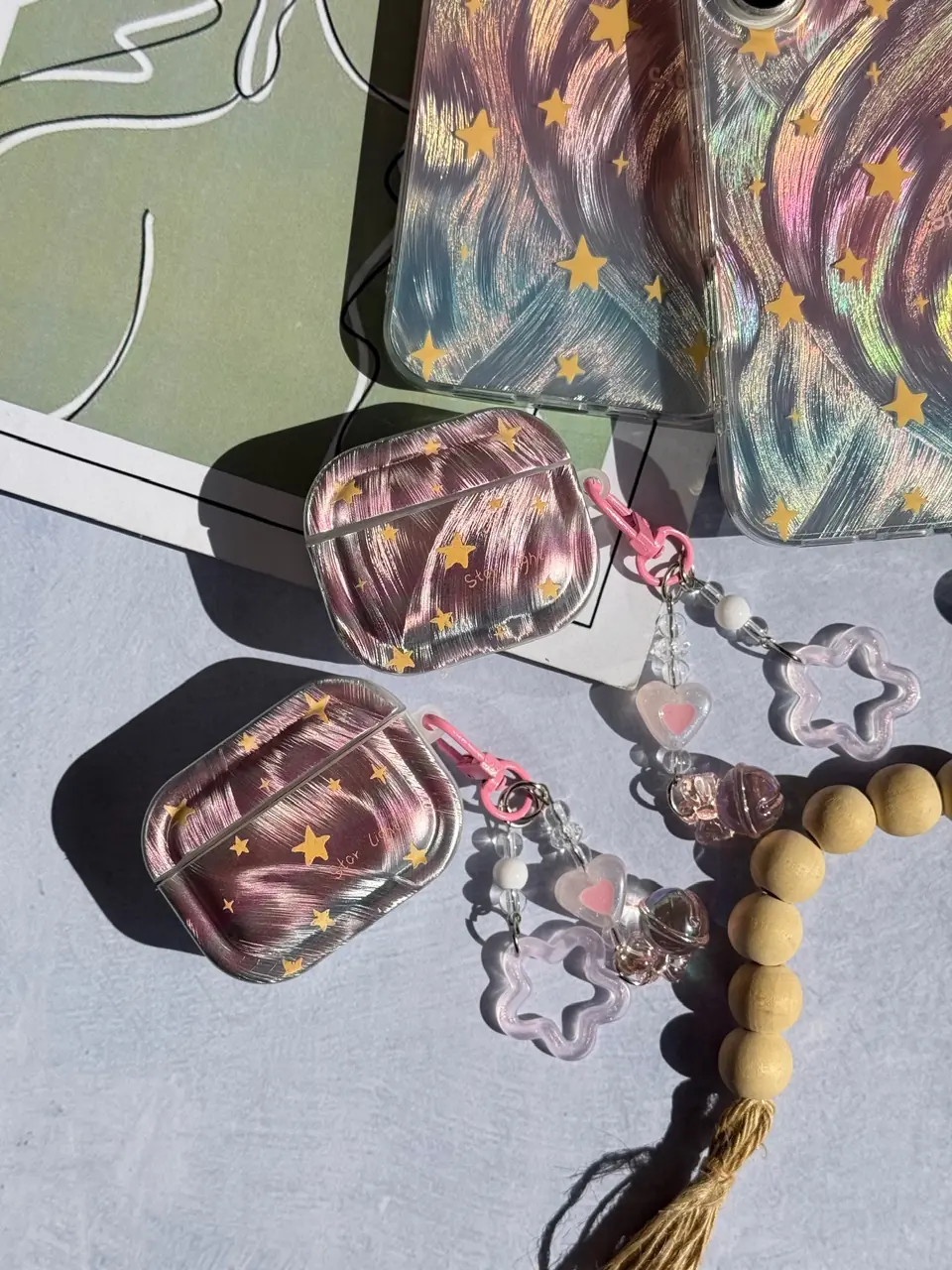 0c44ae ایرپاد ست قاب star light با آویز (کدa0314) - Image 1