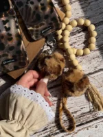 آویز پشمی پلنگی (کدa0316)