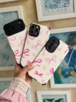 قاب پاپیون صورتی کبریتی آیفون ، سامسونگ ، شیائومی (کدC2207) - Image 2