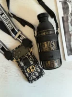 قاب کریستین دیور (dior) کیفی جاکارتی‌دار | پارچه‌ای بند دوشی لاکچری - Image 3