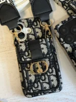 قاب کریستین دیور (dior) کیفی جاکارتی‌دار | پارچه‌ای بند دوشی لاکچری - Image 5