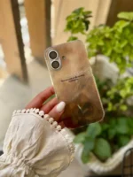 قاب آیفون Milk & Coffee | طرح کهربایی صدفی قهوه‌ای خاص (iPhone 12 تا 17) - Image 5