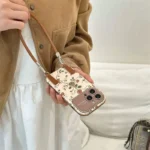 قاب آیفون گل رز love is redemption با بند مچی - Image 2