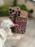 قاب آیفون Dior Leopard Golden | طرح پلنگی (سری ۱۳ تا ۱۷) - Image 2