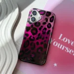 گارد پلنگی آیفون Foxy Violet (IMD) | بدون تغییر رنگ | سازگار با سری ۱۱ تا ۱۷