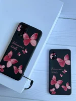 قاب آیفون باغ پروانه با بند سیلیکونی - Image 4