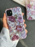 قاب موبایل آیفون گل رز ( 1034 )