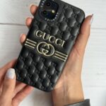 قاب موبایل شیائومی گوچی بالشتی چرمی داغ