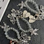 بند و آویز پروانه فلزی چسبی