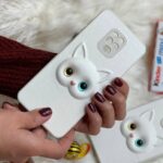 قاب موبایل سامسونگ گربه چشم تیله ای برجسته - Image 2
