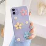 قاب موبایل سامسونگ بابونه برجسته پشت بیرنگ - Image 2