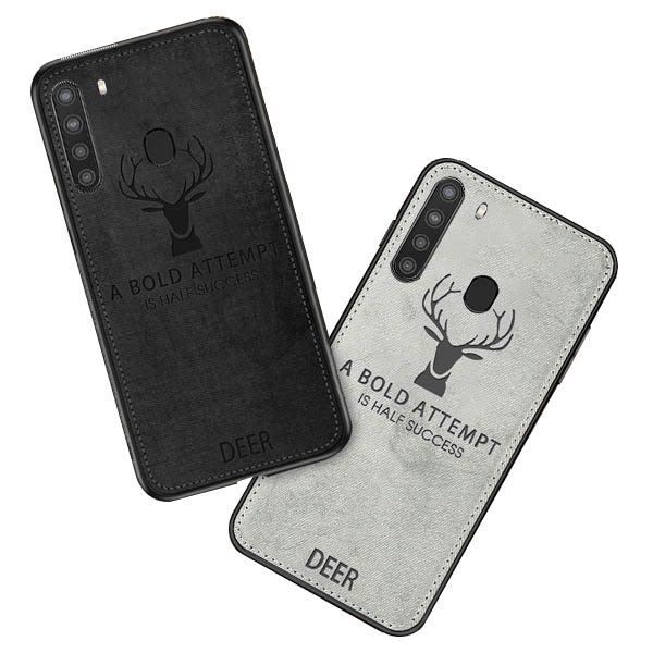 buy-price-samsung-galaxy-a21-Hand-Stitching-deer-case-1-قاب-گوشی قاب موبایل شیائومی طرح گوزن کانواس پارچه ای - Image 1