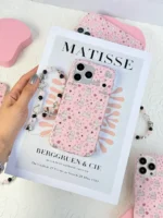قاب کیوت Pink Paws آیفون | قاب فانتزی صورتی با آویز | IMD | مناسب آیفون 12 تا 17 پرومکس - Image 4