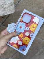 قاب گلستان آیفون با زمینه قرمز | قاب IMD مقاوم برای آیفون 12 تا 17 Pro Max