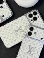 قاب آیفون طرح Louis Vuitton با لنز سفید | حکاکی LV | سری 13 تا 17 - Image 5