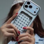 قاب جاکارتی آیفون قلب آینه‌ای | بنددار