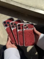 قاب پوست ماری قرمز چرمی آیفون Red Python - Image 6