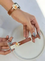بند اپل واچ فانتزی دخترانه مدل چرمی پیشی | بند چرمی Apple Watch - Image 4