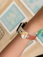 بند اپل واچ فانتزی دخترانه مدل چرمی پیشی | بند چرمی Apple Watch - Image 5