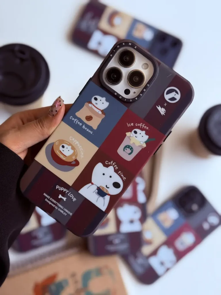 قاب فانتزی آیفون Puppy Love Coffee