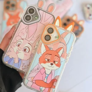 قاب فانتزی عروسکی آیفون زوتوپیا خرگوش و روباه | Zootopia