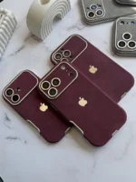 قاب مخمل آیفون طرح کانسپت ۱۷ | لنز برجسته و لوگوی اپل - تصویر 4