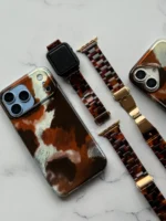 بند اپل واچ کائوچویی قهوه‌ای | بند Apple Watch اسپرت و شیک - تصویر 4