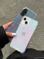 قاب گوشی کهکشانی آیفون Galaxy ایربگ‌دار پشت طلقی | آیفون ۱۳ تا ۱۸ پرومکس - تصویر 5