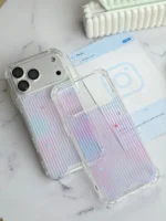 قاب گوشی کهکشانی آیفون Galaxy ایربگ‌دار پشت طلقی | آیفون ۱۳ تا ۱۸ پرومکس - تصویر 6